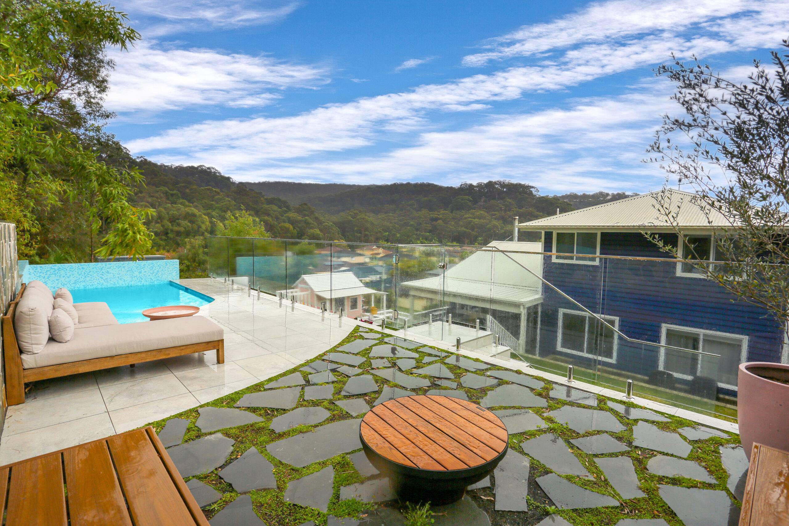 Splash pool and lifestyle patio